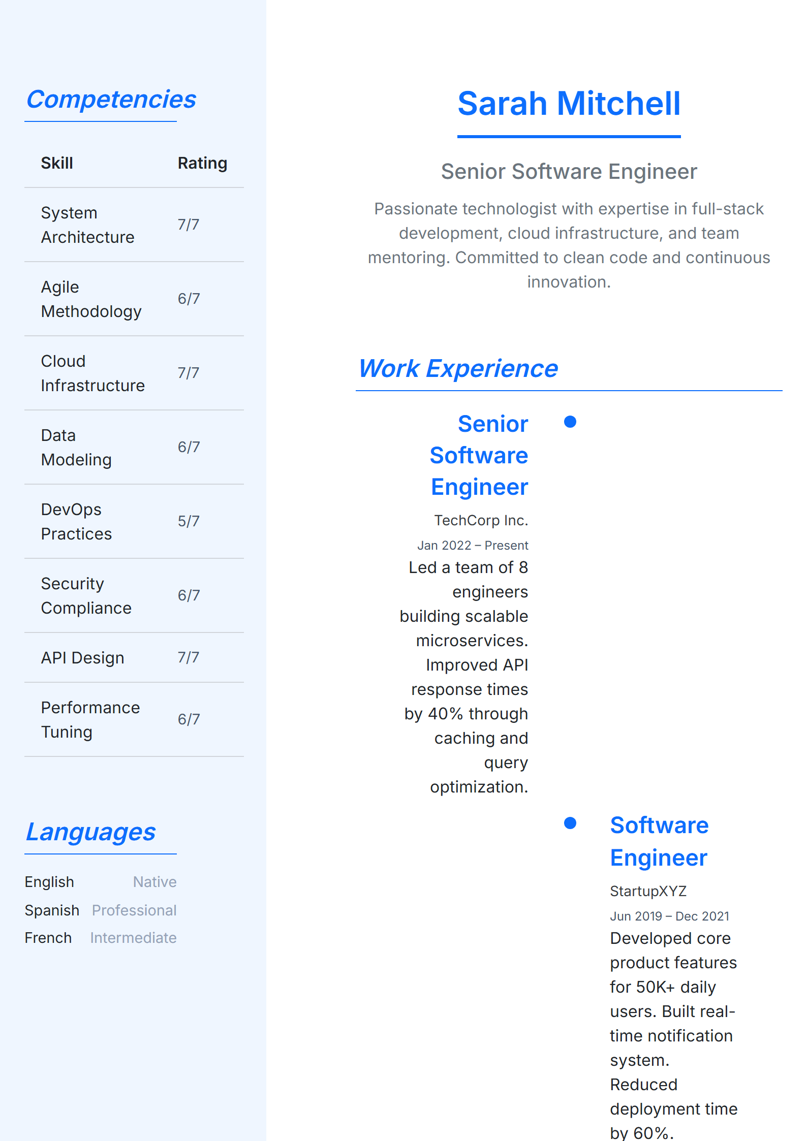 Executive Choice Resume Template